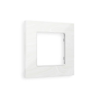 AF930101 Рамка ALFA Grand Белый мрамор 1-ая AMBRELLA VOLT