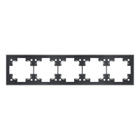 Пятиместная рамка классик, черный сатин (35950 MB)