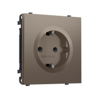 MS637010 Комплект механизма электрической розетки SIGMA Темная бронза матовый 50Hz 2P+E с/з с/ш 16A-250V QUANT PRO (SP6370, PR141)
