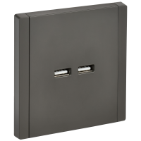 FORTE&PIANO Розетка USB A+A 3,1А FP349 серый IEK