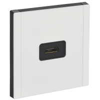 FORTE&PIANO Розетка HDMI FP240M металл белый IEK