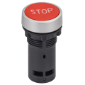 Кнопка IP65 с маркировкой "STOP" моноблок 1NC красная MASTER IEK