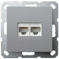 Jasmart G Алюминий Розетка RJ45 двойная