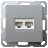 Jasmart G Алюминий Розетка RJ45 двойная