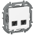 IEKINSPIRIA Розетка компьютерная двойная RJ45 категория 6 UTP 6738401 белый IEK