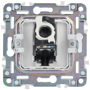 SKANDY Розетка компьютерная RJ45 кат.5E SK-K01N металл никель IEK
