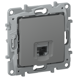 IEKETIKA Розетка компьютерная RJ45 категория 5Е UTP 6715411 мокрый асфальт IEK