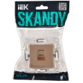 SKANDY Розетка компьютерная RJ45 кат.5E SK-K01Sa песочный IEK