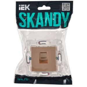 SKANDY Розетка компьютерная RJ45 кат.5E SK-K01Sa песочный IEK