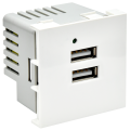 PRIMER РКЮ-23-40-П Розетка USB A+A 5В 4,2А (2 модуля) белая IEK