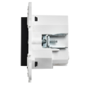 SKANDY Розетка с заземлением с защитными шторками 16А с USB C 18Вт SK-R17Bl черный IEK