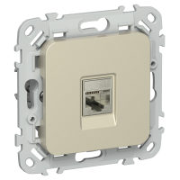 FLITE Розетка компьютерная RJ45 категория 6 STP РК6-1-1-ФлШ шампань IEK