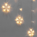 Гирлянда светодиодная Арка со звездами 2.5х1.2м 136LED тепл. бел. 7Вт 230В IP20 с контроллером 8 режимов Neon-Night 255-076