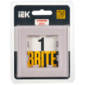 BRITE Рамка 1-местная РУ-1-2-Бр стекло розовый матовый IEK