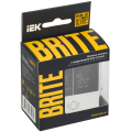 BRITE Кнопка звонка с индикацией для отелей 10А ВС10-1-9-БрБ белый IEK