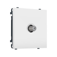 MS133050 Комплект механизма TV розетки SAT SIGMA Белый матовый 5-2400MHz 3.5dB QUANT PRO (SP1330, PR215)