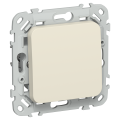 FLITE Выключатель 1-клавишный перекрестный 10А ВС71-1-0-ФлСл сливочный IEK