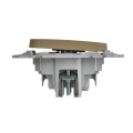 FLITE Выключатель 1-клавишный кнопочный 10А ВС11-2-0-ФлХ хаки IEK