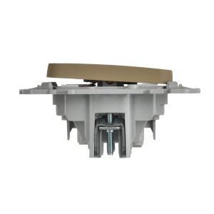 FLITE Выключатель 1-клавишный кнопочный 10А ВС11-2-0-ФлХ хаки IEK