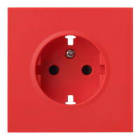Лицевая панель для розетки 2к+з, красный (35632 RD)
