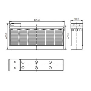 Аккумуляторные батареи MNB Battery MR 105-12 FT L
