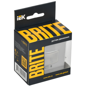 BRITE Датчик движения ДС10-1-БрА алюминий IEK