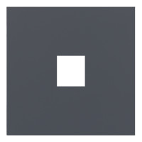Лицевая панель для одиночной информационной розетки, базальт (35441 BT)