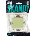 SKANDY Выключатель 1-клавишный перекрестный 10А SK-V03G мятный IEK