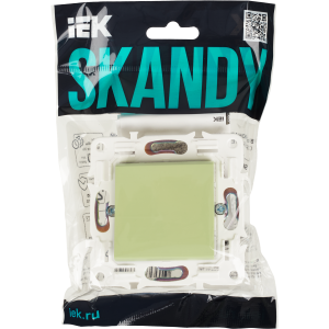 SKANDY Выключатель 1-клавишный перекрестный 10А SK-V03G мятный IEK