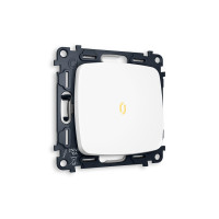 MO122010 Комплект механизма 1-кл выключателя с подсветкой 3200K OMEGA Белый матовый QUANT OP1220, VM101, G11Y AMBRELLA VOLT