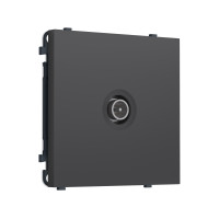 MS913005 Комплект механизма TV розетки оконечной экранированной SIGMA Графит Мягкое касание 5-1000MHz 3dB QUANT PRO (SP9130, PR199)