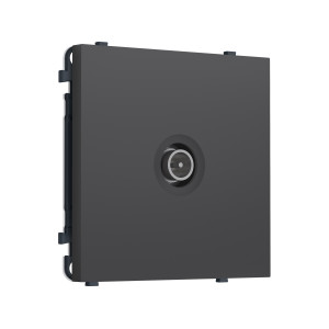 MS913005 Комплект механизма TV розетки оконечной экранированной SIGMA Графит Мягкое касание 5-1000MHz 3dB QUANT PRO (SP9130, PR199)