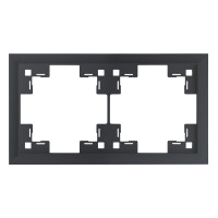 Двухместная рамка классик, черный сатин (35920 MB)