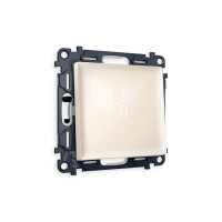 MA302035 Комплект механизма 1-кл проходного выключателя с подсветкой 5600K ALFA Бежевый глянец QUANT AP3020, VM105, G25W AMBRELLA VOLT