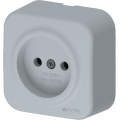 Arvia Electric, Aria, Розетка 1-а без земли, IP-20 (серый)