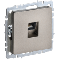 BRITE Розетка компьютерная RJ45 кат.6 РК11-БрШ шампань IEK