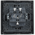 FORTE&PIANO Выключатель жалюзи 10А FP511 сталь IEK