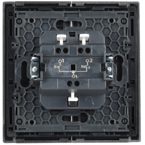 FORTE&PIANO Выключатель жалюзи 10А FP511 сталь IEK