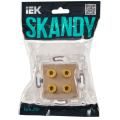 SKANDY Аудиорозетка 4-местная SK-A01Sa песочный IEK
