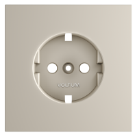 Накладка для розетки с заземлением, S70 кашемир