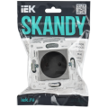 SKANDY Розетка без заземления без защитных шторок 10А SK-R02N металл никель IEK