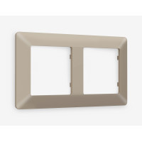AF110362 Рамка ALFA Line Серо-бежевый матовый 2-ая AMBRELLA VOLT