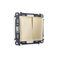 MA603010 Комплект механизма 2-кл выключателя ALFA Шампань QUANT (AP6030, VM115) AMBRELLA VOLT