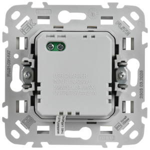 FLITE Розетка USB A+A 3,1А РЮ-2-ФлА алюминий IEK
