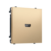 MS894030 Комплект механизма розетки HDMI 2.1 SIGMA Золото Мягкое касание 30V/900MS 4K-120HZ 8K-60Hz QUANT PRO (SP8940, PR223)