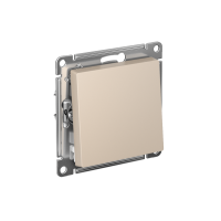 ATLASDESIGN 1-клавишный ВЫКЛЮЧАТЕЛЬ КНОПОЧНЫЙ, сх.1, 10А, механизм, ПЕСОЧНЫЙ ATN001215