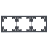 Трехместная рамка, базальт (35830 BT)