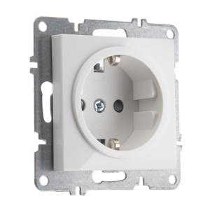 Arvia Electric, LK Механизм, Розетка с заземлением, защитой от детей, Arvia, белый