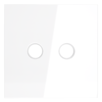 Накладка для розетки телевизионной оконечной TV+SAT, S70 (белый глянцевый)