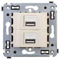 Устройство зарядное USB СП Avanti Ванильная дымка DKC 4405543